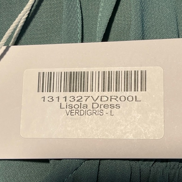 NWT Reformation Lisola Dress - Verdigris | size Large - Picture 5 of 5